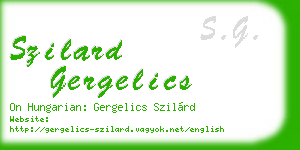 szilard gergelics business card